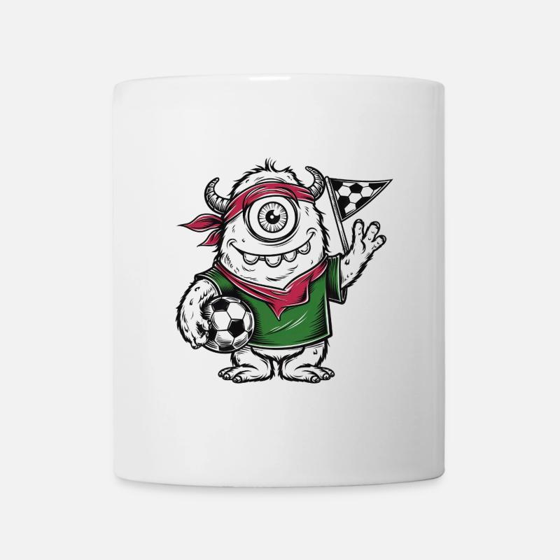 3 MonsterFussball - Tasse - Weiß