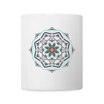 Mandala étoile de mer - Mug blanc - blanc - Devant