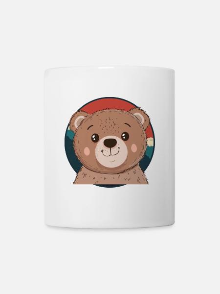 Baer Waldtier Teddybär - Tasse - Weiß