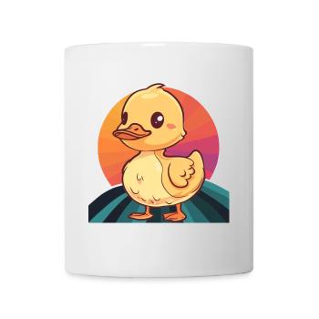 Caneton Oiseau Bec - Mug blanc - blanc - Devant