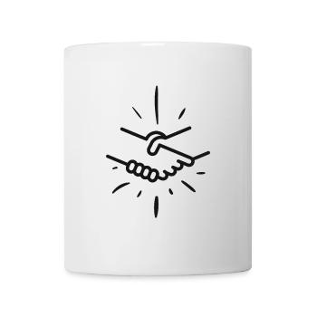 Handshake Hand Friendship Friends - Mug - white - Front