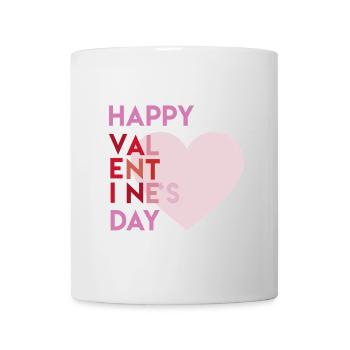 Happy Valentines Day - Tasse - Weiß - Vorne