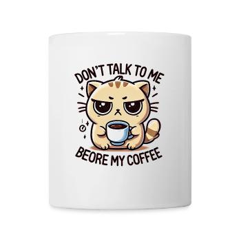 Chat de café - Mug blanc - blanc - Devant