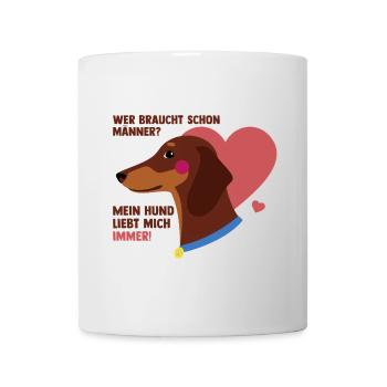 Mein Hund liebt mich - Tasse - Weiß - Vorne