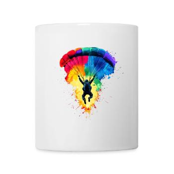 Fallschirmspringen Fallschirmspringer Parachutisme - Mug blanc - blanc - Devant