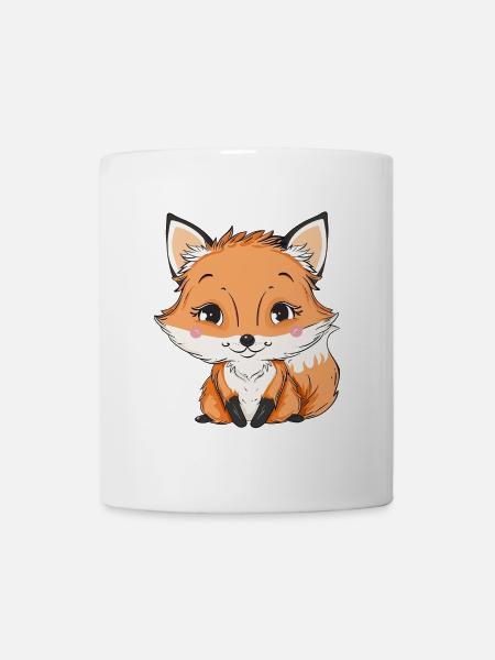Fuchs Waldtier - Mugg - vit