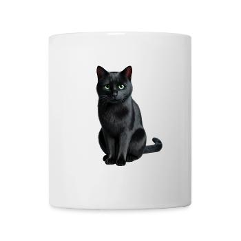 Black cat - Mug - white - Front
