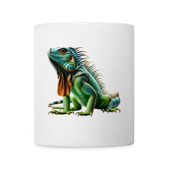 Grüner Leguan Iguana - Tasse - Weiß - Vorne