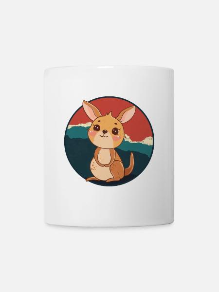 Kaenguru Aussie Beuteltier - Tasse - Weiß