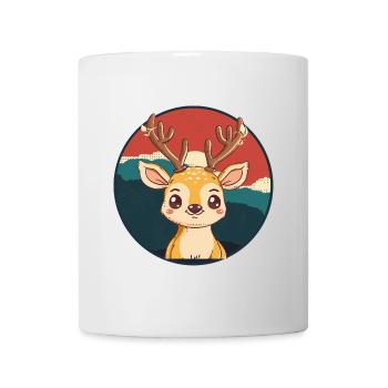 Hirschgeweih Wald Hirschjagd - Tasse - Weiß - Vorne