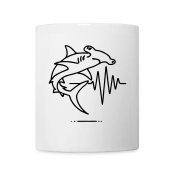 Hammerhai - Kraft & Eleganz des Ozeans - Tasse - Weiß - Vorne