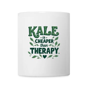 Kale is Cheaper than Therapy - Tasse - Weiß - Vorne