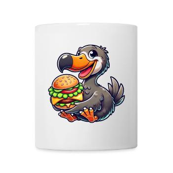Whimsical Dodo Burger Fast Food Cheeseburger - Mug - white - Front