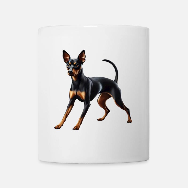 Hund Pinscher - Tasse - Weiß