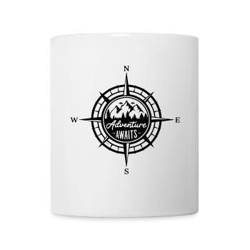 Mountains - Adventure Awaits - Mug - white - Front