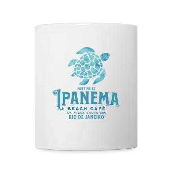 Treffen Sie mich im Ipanema Beach Café - Tasse - Weiß - Vorne