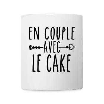 En Couple avec Cake, cadeau Fans de Cake - Mug blanc - blanc - Devant