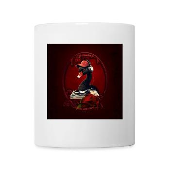 Der schwarze Schwan, der Kreativität symbolisiert - Tasse - Weiß - Vorne