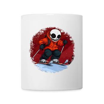 Crâne de skieurs - Mug blanc - blanc - Devant