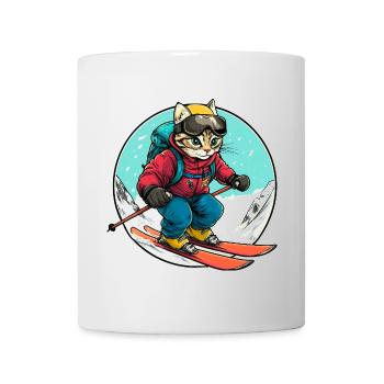 Chats Skieurs / Skieurs Chat - Mug blanc - blanc - Devant