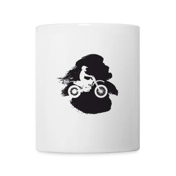 motocross cascade moto tout-terrain - Mug blanc - blanc - Devant