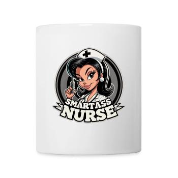 Smartass Nurse Drôle Cadeau - Mug blanc - blanc - Devant
