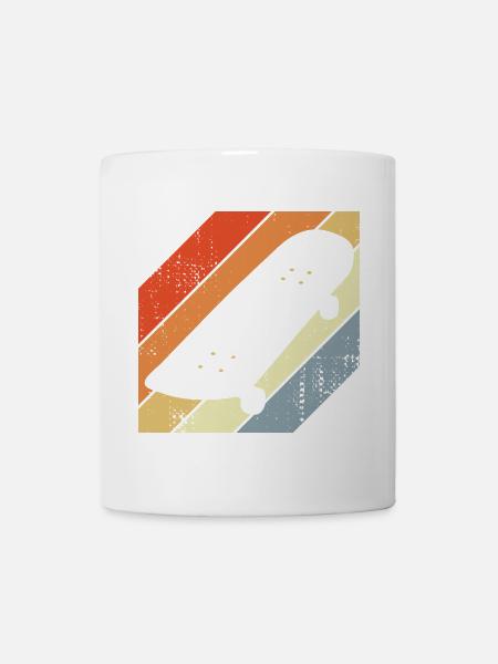 Skateboard Skizze - Tasse - Weiß