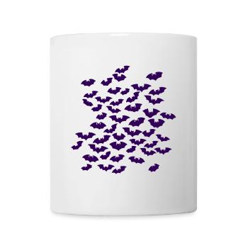 fledermausschwarm, animal prints, coole Tees - Tasse - Weiß - Vorne