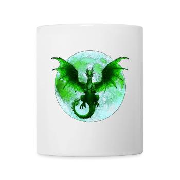 Fantasydesigns, Drachen motiv, verschenken, Monde - Tasse - Weiß - Vorne