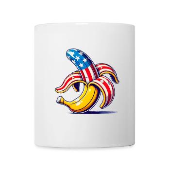 Patriotic Banana PopArt Design - Mug - white - Front