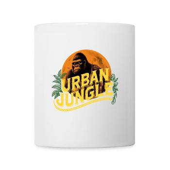Urban Jungle Logo Couleur - Mug blanc - blanc - Devant