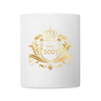 18. Geburtstag Semper Verum - Established 03/2007 - Tasse - Weiß - Vorne