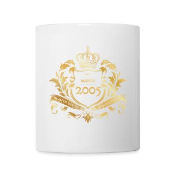 20. Geburtstag Semper Verum - Established 03/2005 - Tasse - Weiß - Vorne