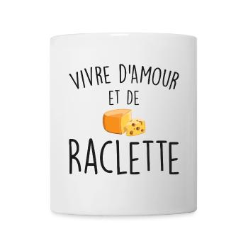 Leben von Liebe und Raclette - Tasse - Weiß - Vorne