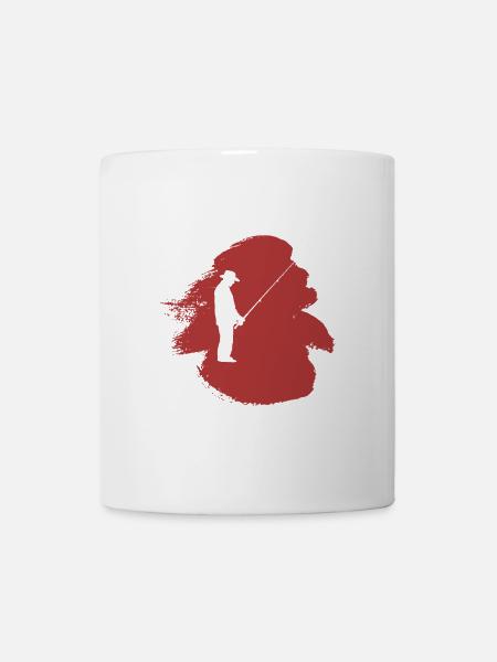 Fischer Fischerei Angelrute - Tasse - Weiß