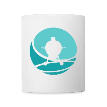 Viande grillée au barbecue - Mug blanc - blanc - Devant