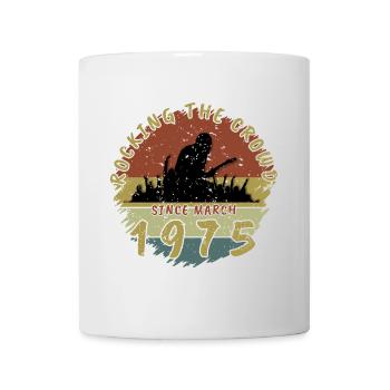 50. Geburtstag Rocking the crowd GIT 03/1975 - Tasse - Weiß - Vorne