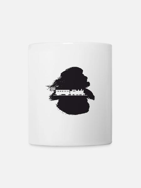 Eisenbahn Dampflokomotive Bahn - Tasse - Weiß