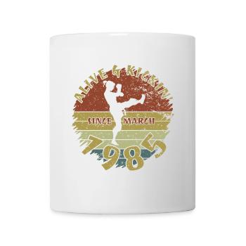 40. Geburtstag Vivant et dynamique depuis 03/1985 - Mug blanc - blanc - Devant
