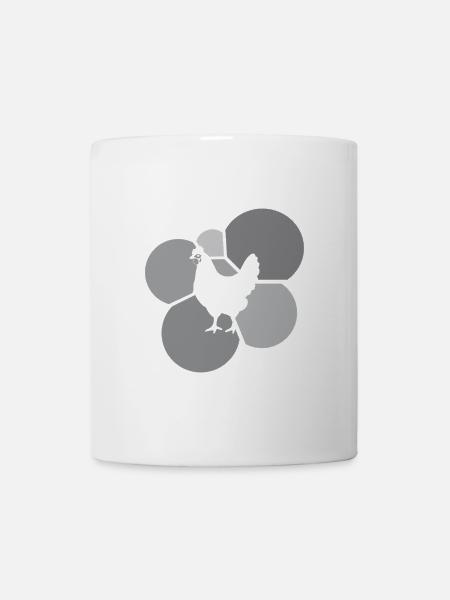 Huhn Hühnchen Federvieh - Tasse - Weiß