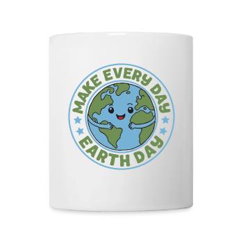 Faites de chaque jour le Jour de la Terre - Mug blanc - blanc - Devant