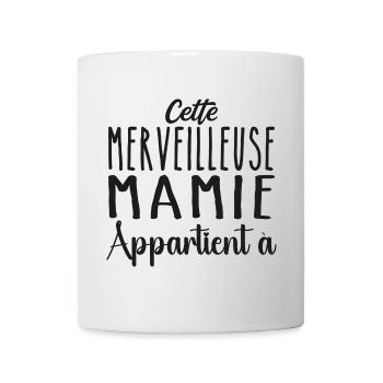 Cette merveilleuse mamie appartient à personnalisé - Mug blanc - blanc - Devant