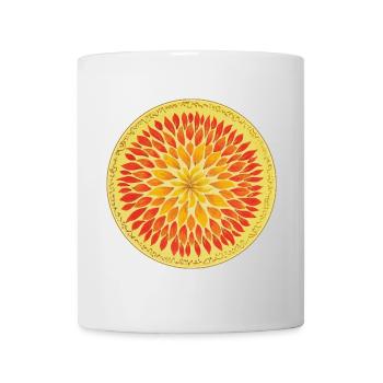 SeelenBlüten Mandala - Sonja Ariel von Staden - Tasse - Weiß - Vorne