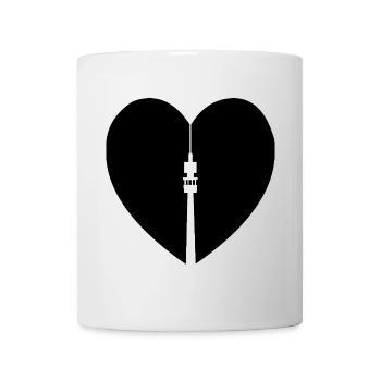 Dortmund mit herz Design , Ruhrgebiet, love DO - Tasse - Weiß - Vorne