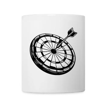 Croquis de fléchettes - Mug blanc - blanc - Devant