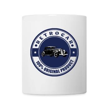 Retro-Auto - Tasse - Weiß - Vorne