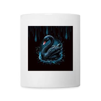 L’élégance en mouvement, le cygne noir - Mug blanc - blanc - Devant