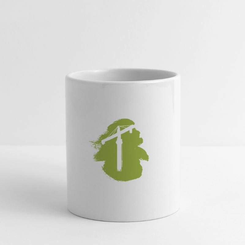 Crane Construction Site Construction Worker Mug