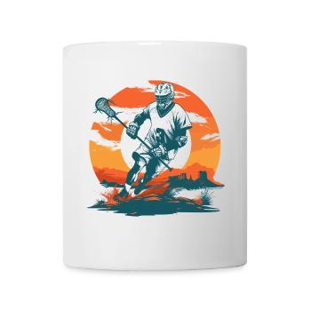 Lacrosse Player Graphics - Mug - white - Front