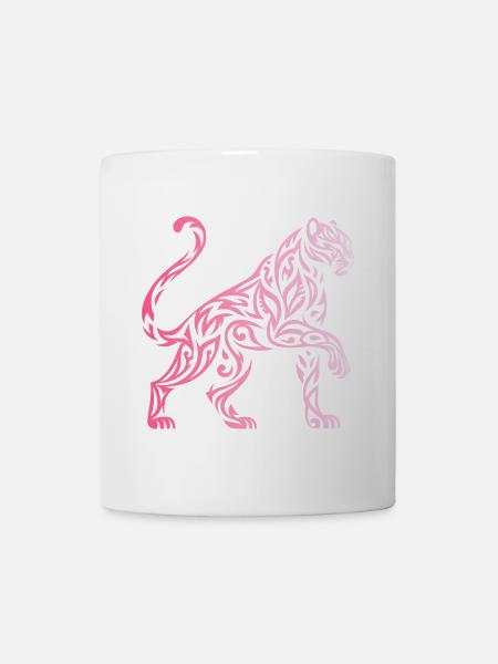 Gradient Tribal Panther - Tasse - Weiß